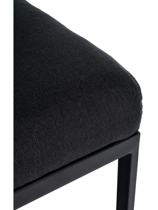 Scaun de bar țesătură Hopewell B, gri închis