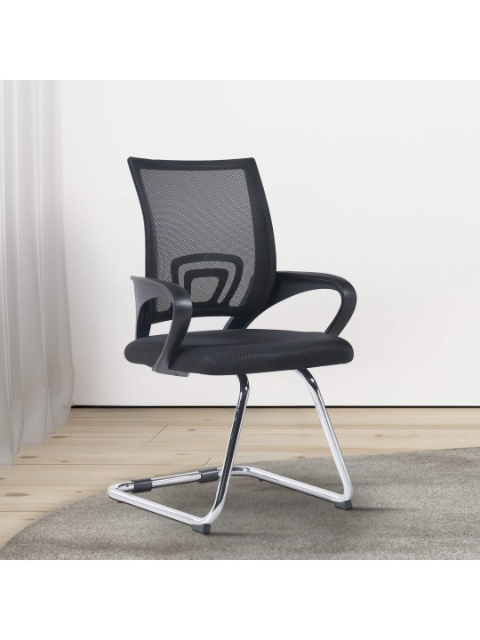 Scaun vizitator Eureka, negru