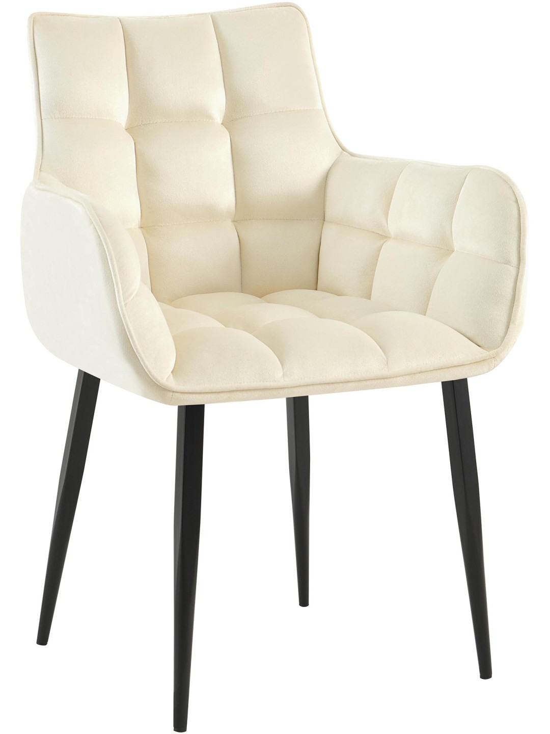 Scaun Tirana catifea, crem