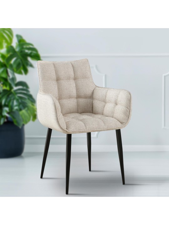 Scaun țesătură Tirana, fildeș