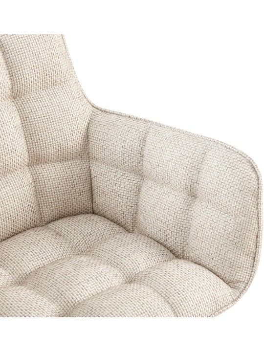 Scaun țesătură Tirana, fildeș