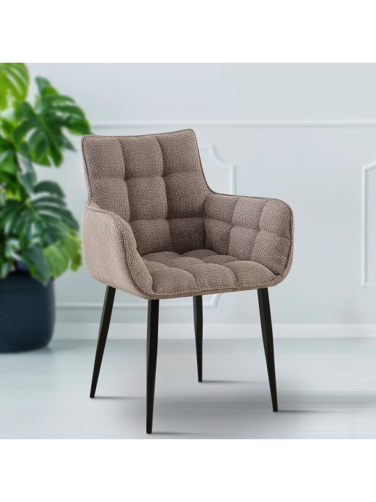 Scaun țesătură Tirana, maro pământiu Scaun țesătură Tirana, maro pământiu