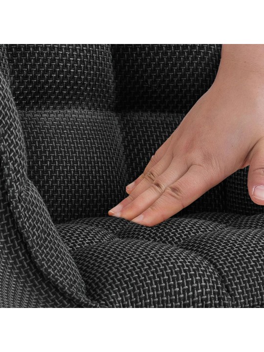 Scaun țesătură Tirana, gri titan