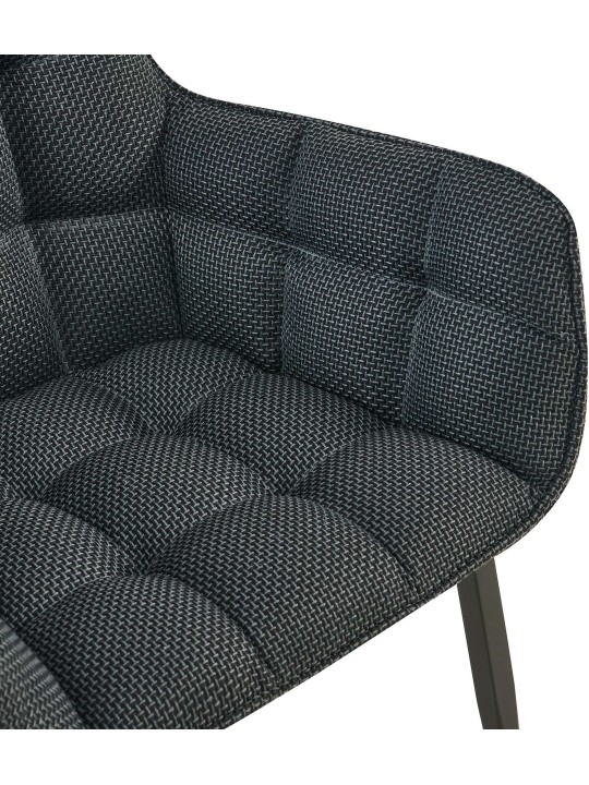 Scaun țesătură Tirana, gri titan