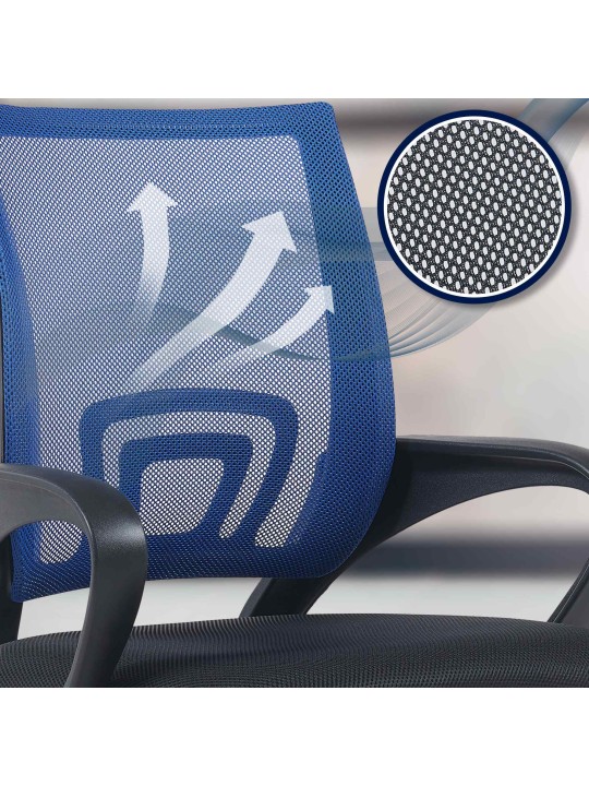 Scaun de birou Genius, albastru