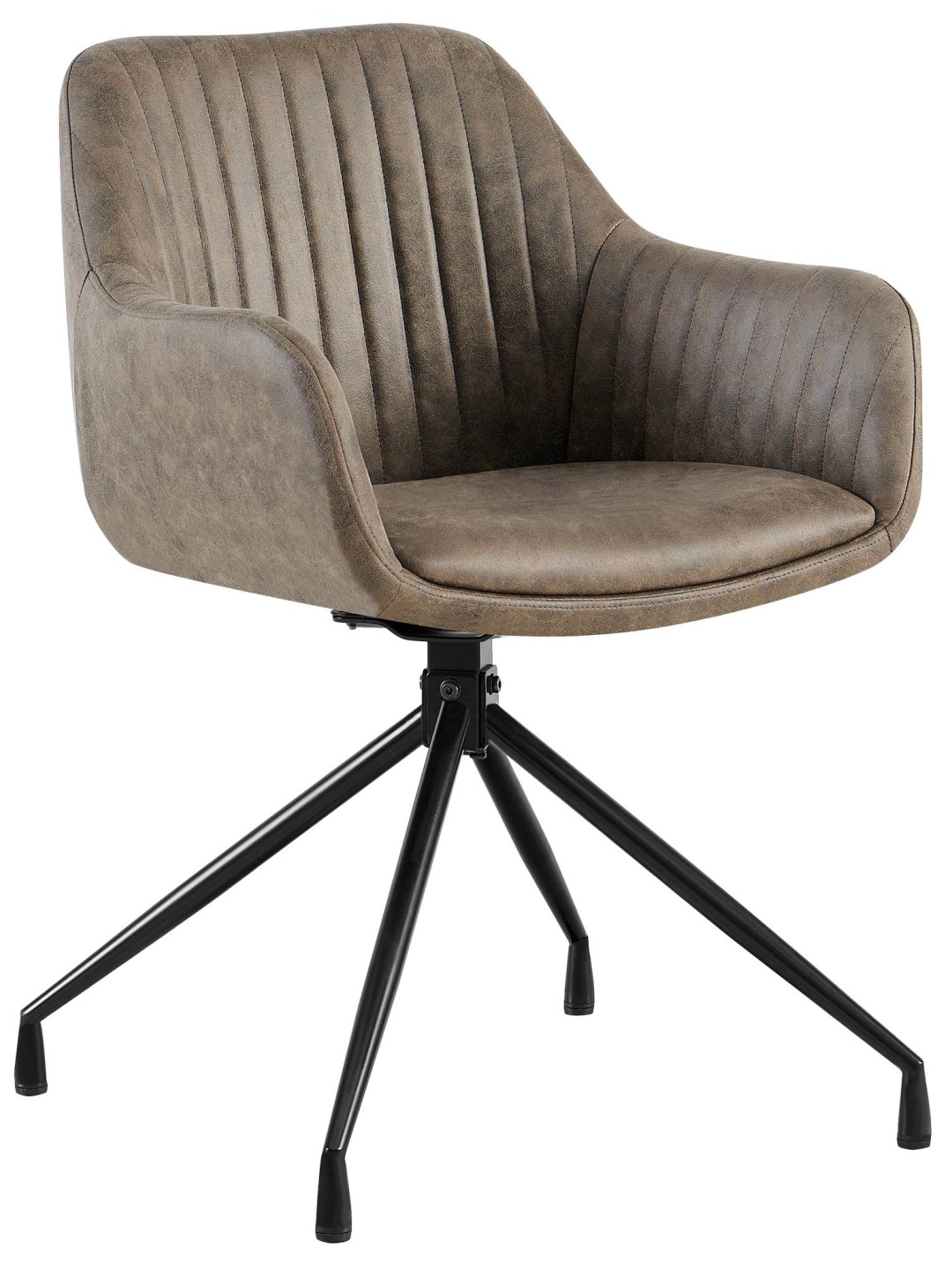 Scaun de sufragerie Welby Vintage, gri