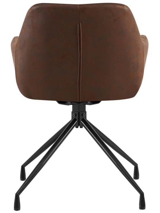 Scaun de sufragerie Welby Vintage, maro închis