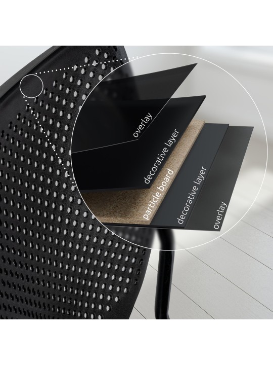 Scaun Kaber, negru/negru