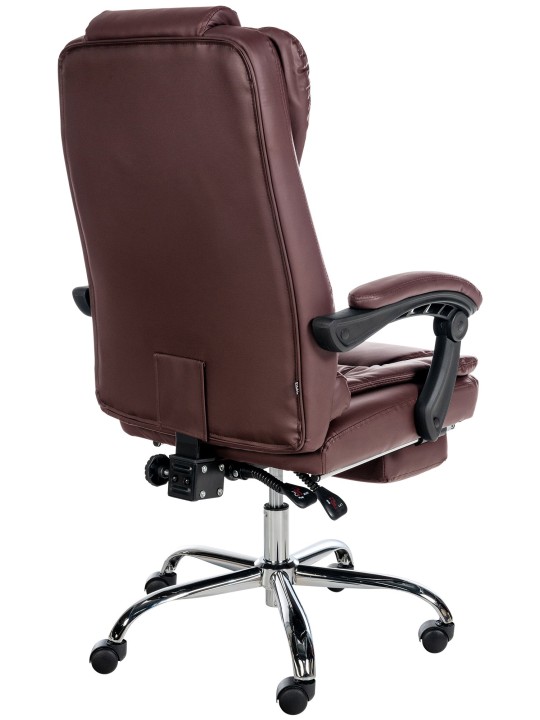 Scaun de birou Oxygen imitatie piele, bordo