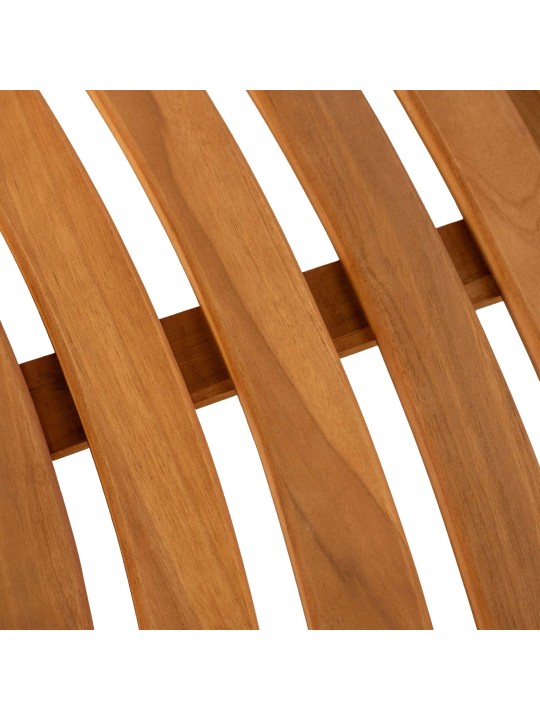 Bancă pentru copac Masculin 250 cm semicirculară FĂRĂ spătar, tec