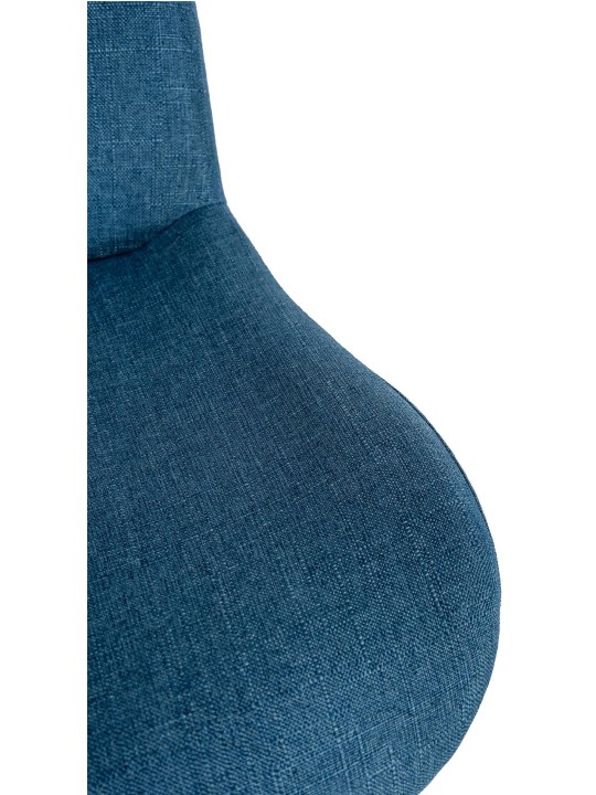 Scaun bar Solon stofa, albastru