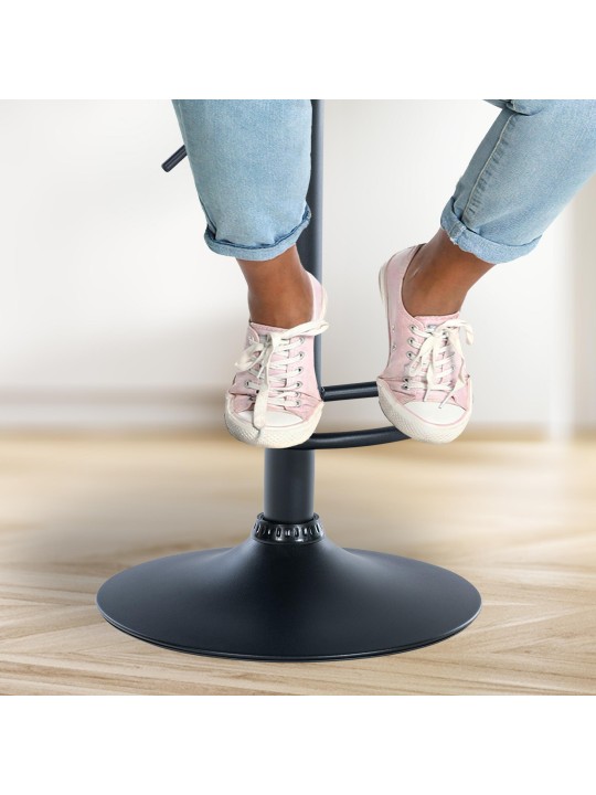 Scaun de bar Solon catifea, albastru