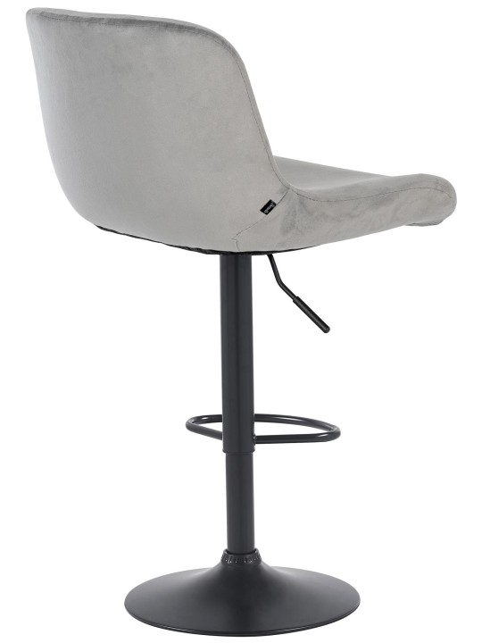 Scaun de bar Solon catifea, gri
