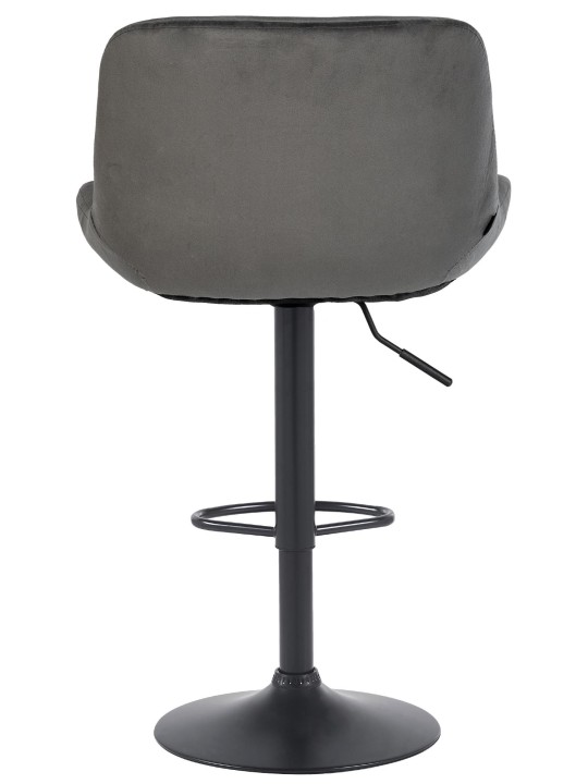 Scaun de bar Solon catifea, gri închis Scaun de bar Solon catifea, gri închis