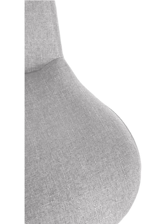 Scaun de bar Solon țesătură cromată, gri deschis Scaun de bar Solon țesătură cromată, gri deschis