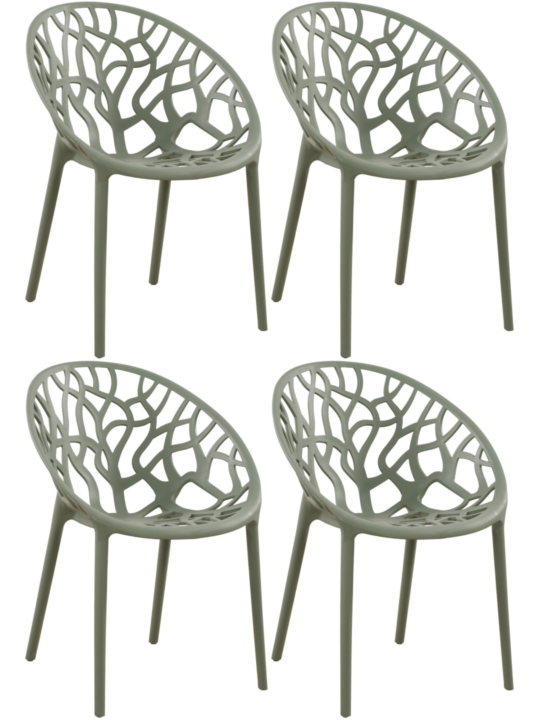Set 4 scaune Hope, măsliniu