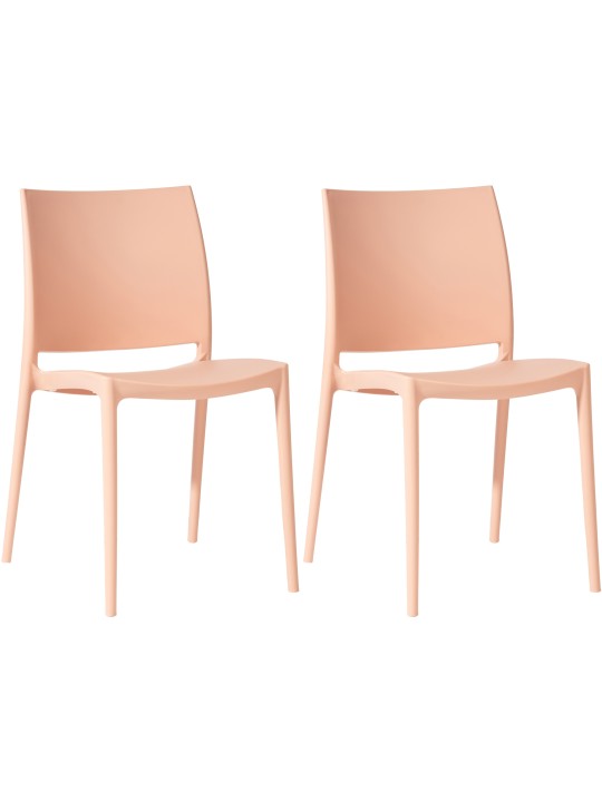 Set 2 scaune Meton, piersică