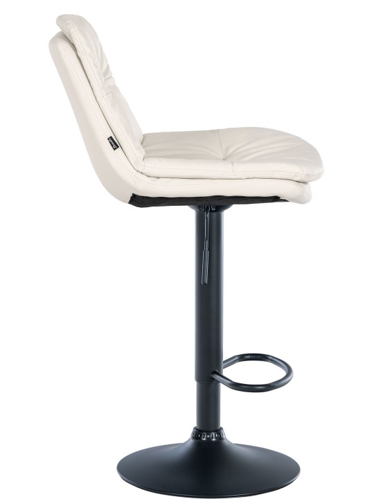 Scaun de bar Laurel imitatie piele, alb