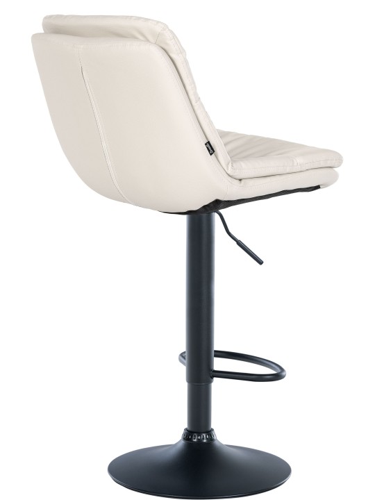 Scaun de bar Laurel imitatie piele, alb