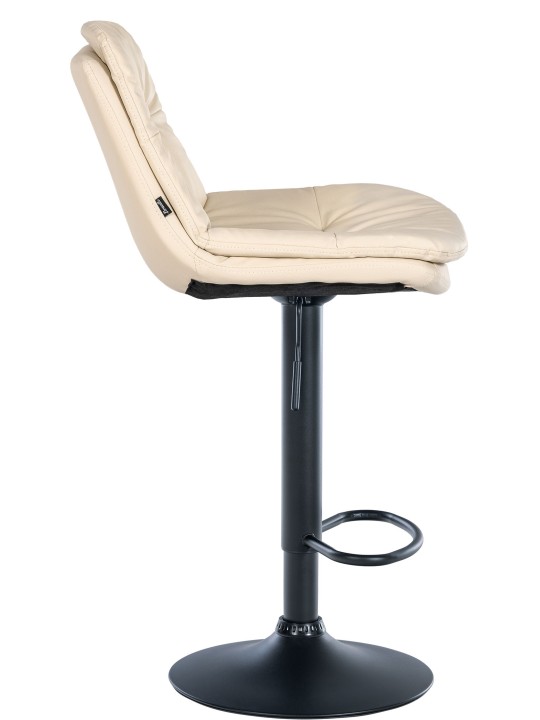 Scaun de bar Laurel imitatie piele, crem