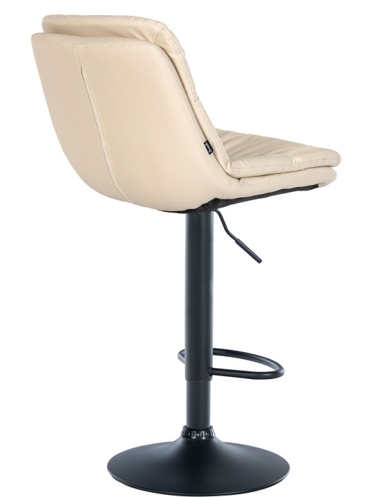 Scaun de bar Laurel imitatie piele, crem