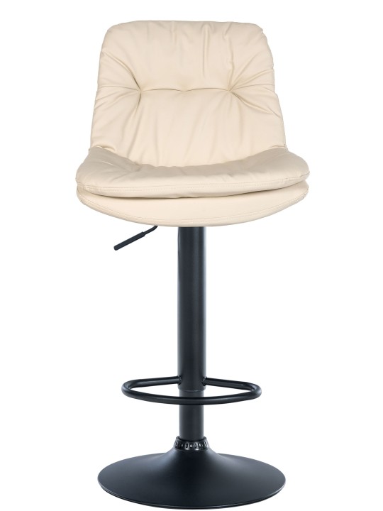 Scaun de bar Laurel imitatie piele, crem