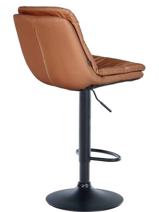 Scaun de bar Laurel imitatie piele, maro deschis