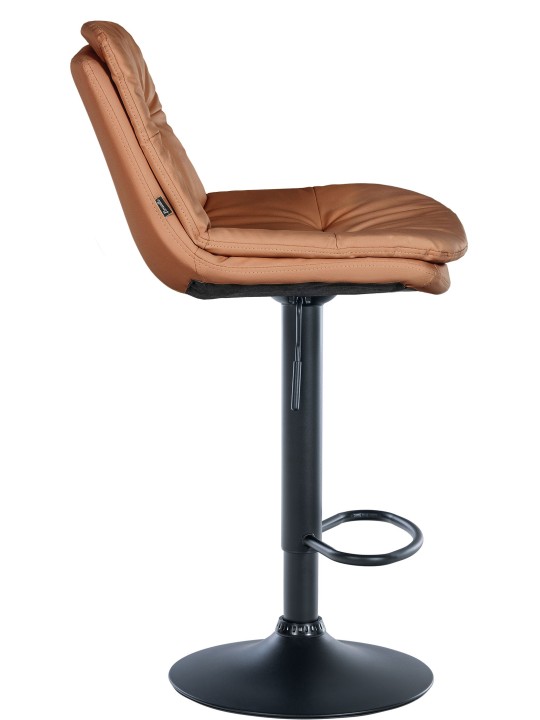 Scaun de bar Laurel imitatie piele, maro deschis