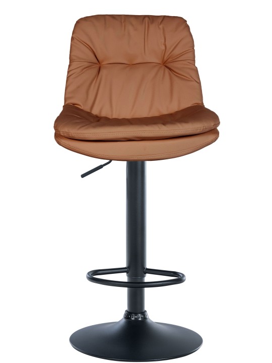 Scaun de bar Laurel imitatie piele, maro deschis