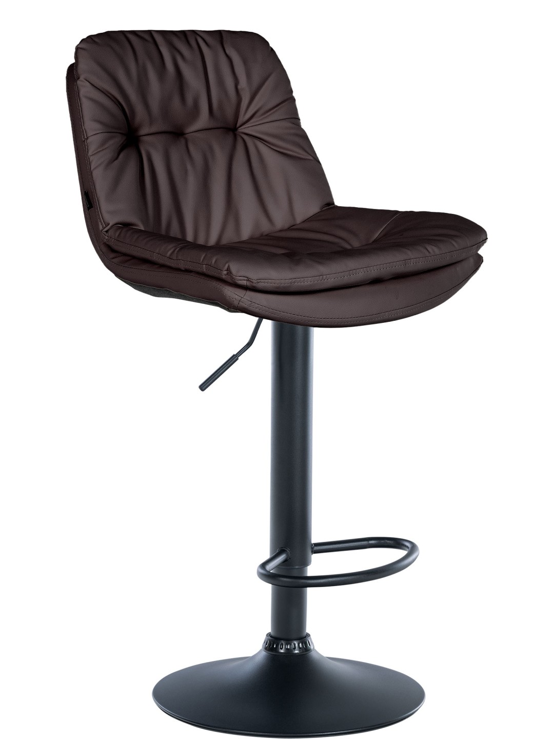 Scaun de bar Laurel imitatie piele, maro