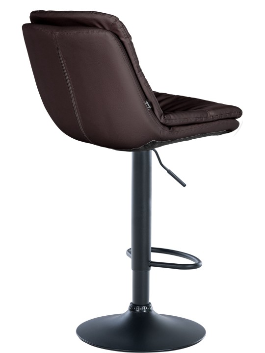 Scaun de bar Laurel imitatie piele, maro