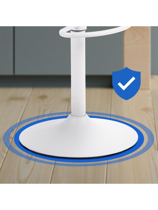 Set 2 scaune de bar Aveiro, alb