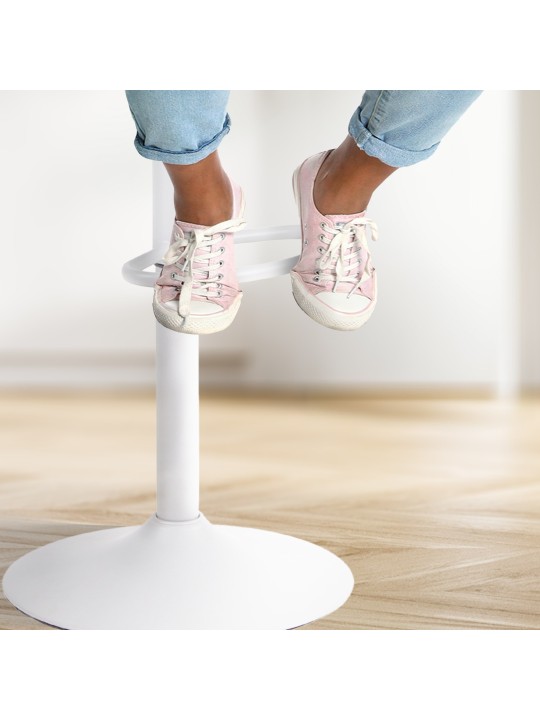 Set 2 scaune de bar Aveiro, alb