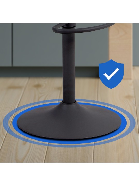 Set 4 scaune de bar Aveiro, negru