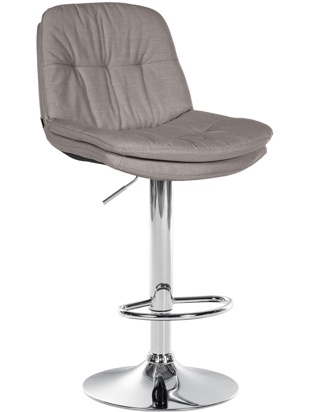 Scaun de bar Tesatura Laurel crom, gri