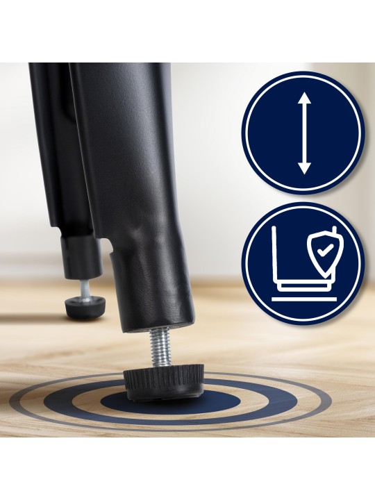 Set 2 scaune de bar Clara, negru