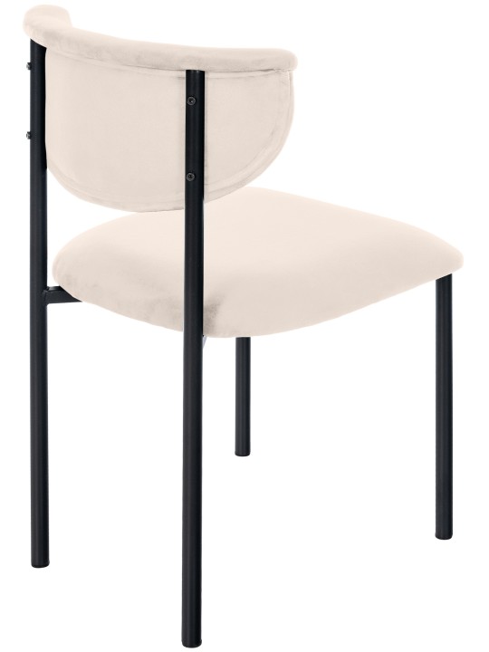 Scaun vizitator Gambell catifea, crem