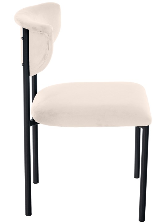 Scaun vizitator Gambell catifea, crem