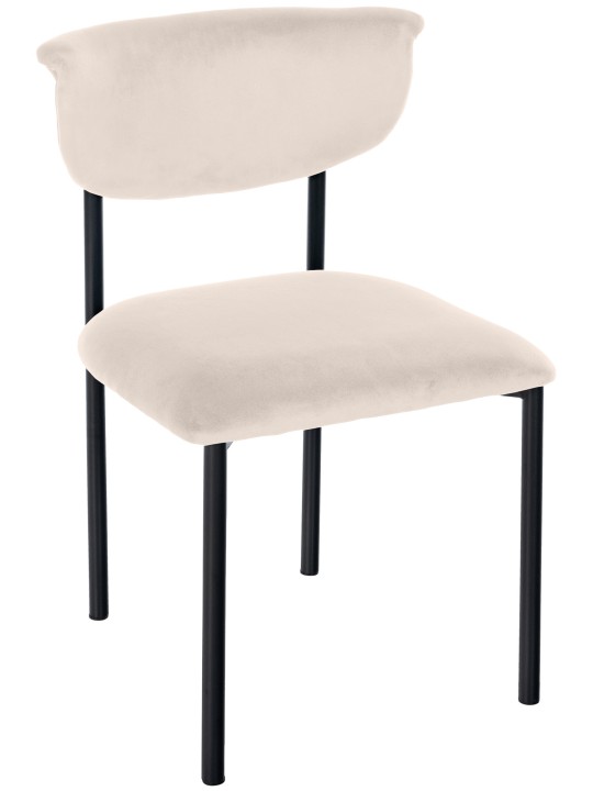 Scaun vizitator Gambell catifea, crem