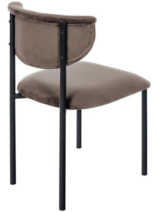 Scaun vizitator Gambell catifea, maro