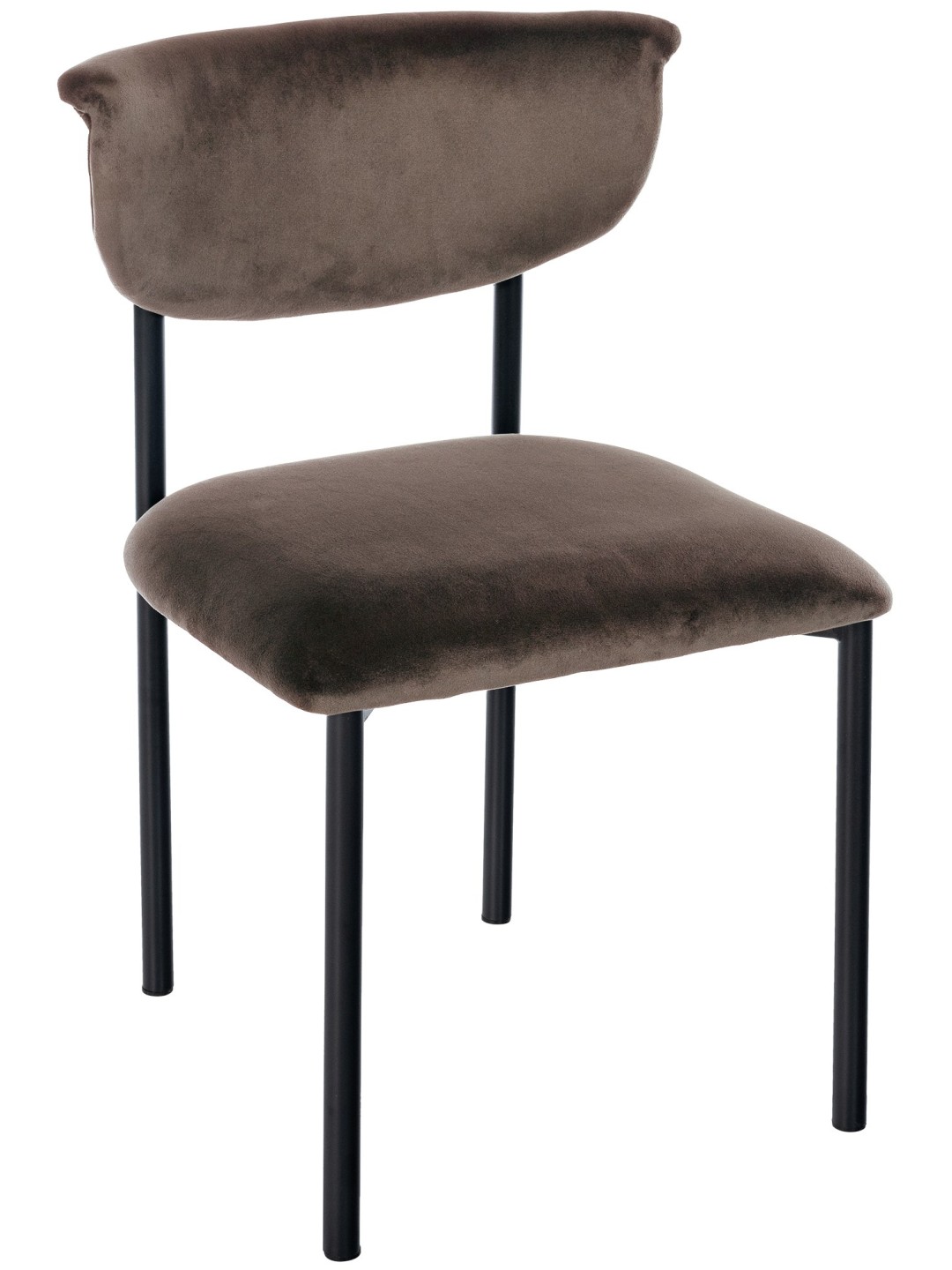 Scaun vizitator Gambell catifea, maro