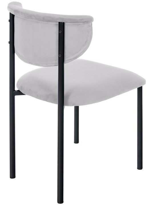 Scaun vizitator Gambell catifea, gri