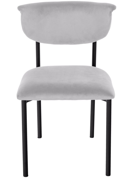 Scaun vizitator Gambell catifea, gri