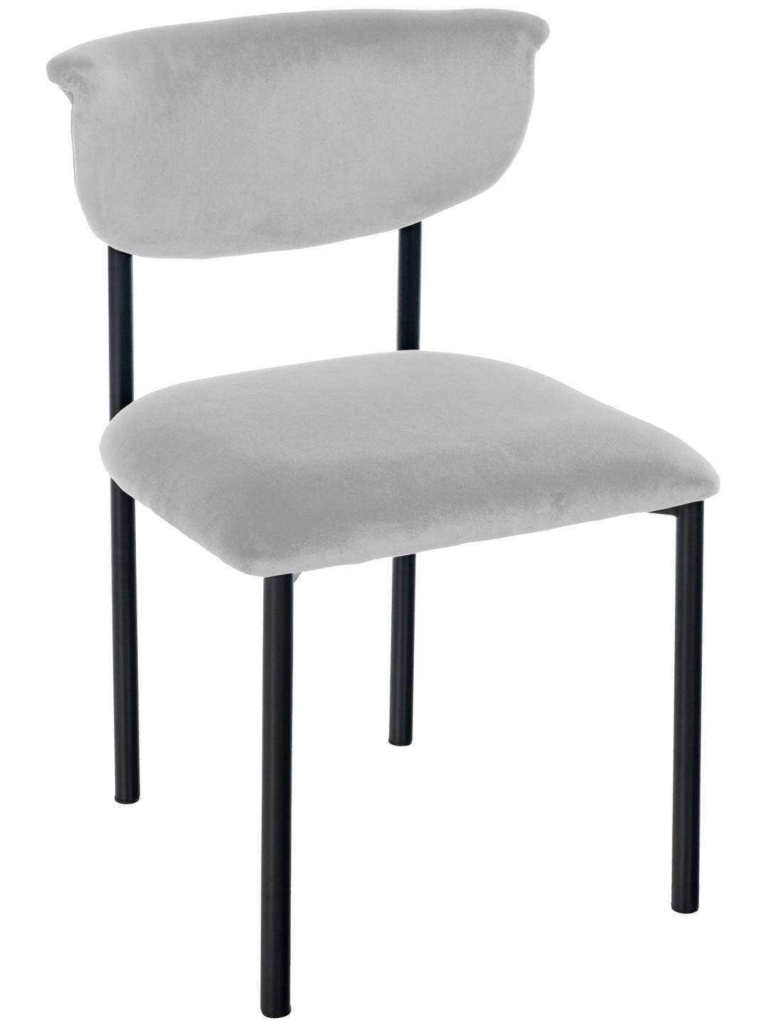 Scaun vizitator Gambell catifea, gri