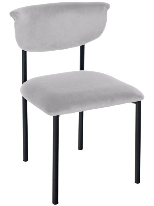 Scaun vizitator Gambell catifea, gri