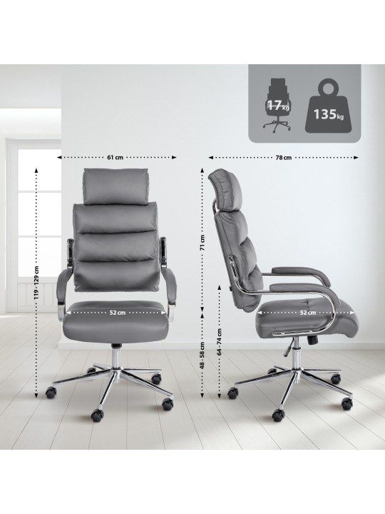 Scaun de birou Campo, gri