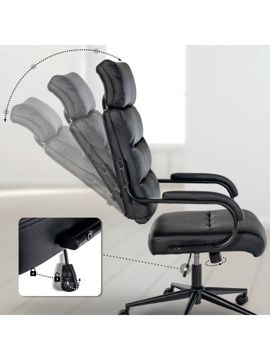 Scaun de birou Campo, negru/negru