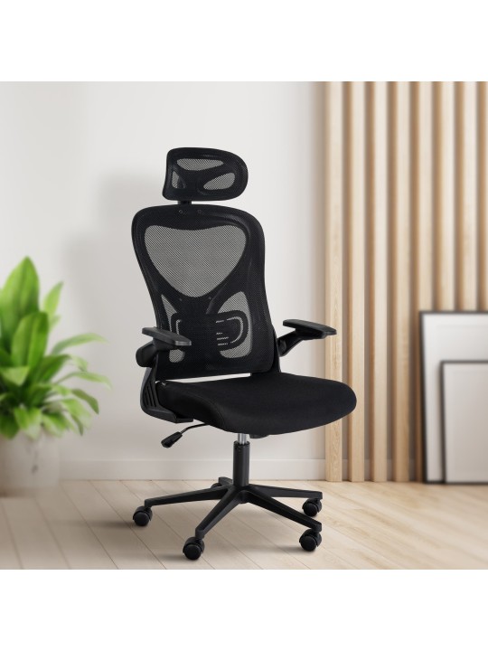 Scaun de birou Roseburg, negru