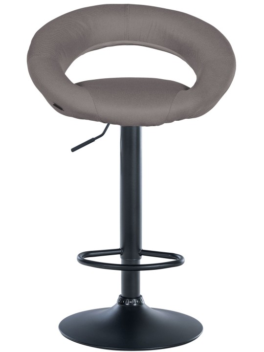 Scaun de bar Olinda stofa, gri