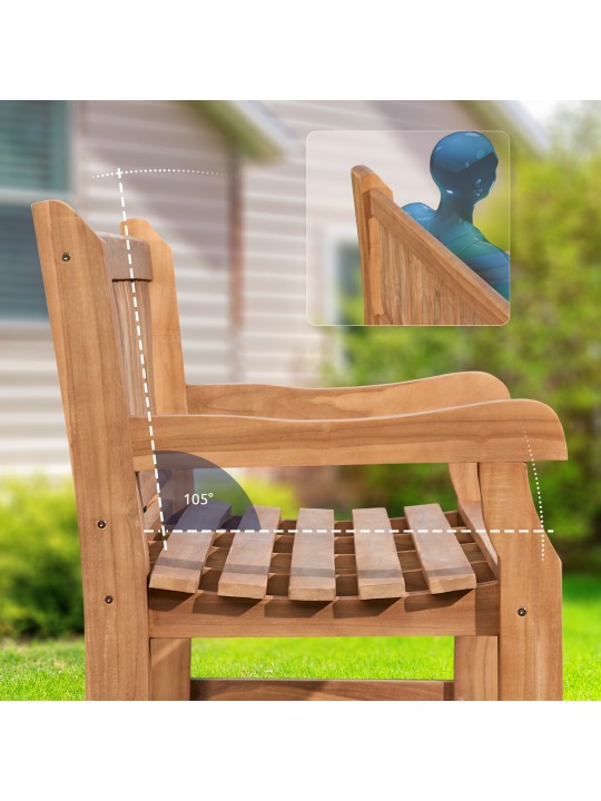 Bancă din tec Jackson V2 150 cm, tec Bancă din tec Jackson V2 150 cm, tec